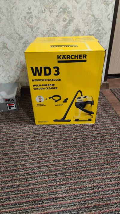 Лот: 22375851. Фото: 1. Строительный пылесос Karcher WD... Пылесосы, паровые швабры