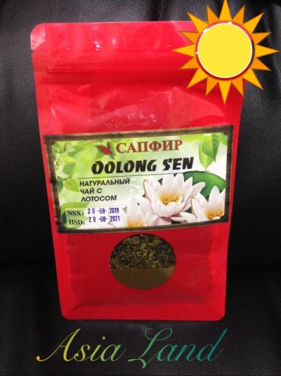 Лот: 14777441. Фото: 1. Натуральный зелёный чай с лотосом... Чай, кофе, какао