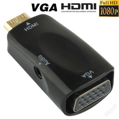 Лот: 3245990. Фото: 1. mini HDMI to VGA + Audio HDTV... Шлейфы, кабели, переходники
