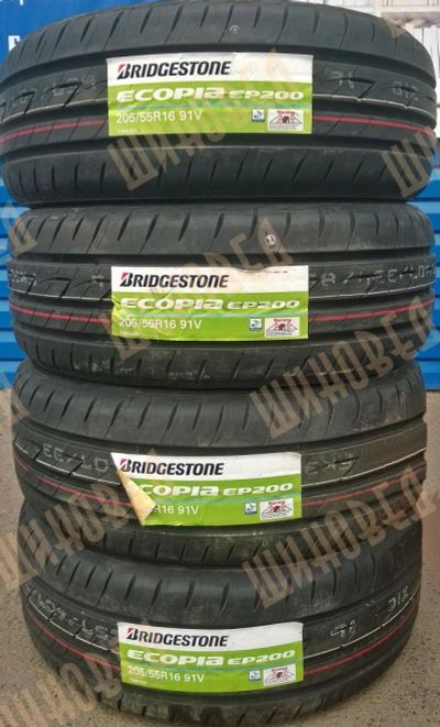 Лот: 7113701. Фото: 1. Шины 205/55 R16 Bridgestone Ecopia... Шины