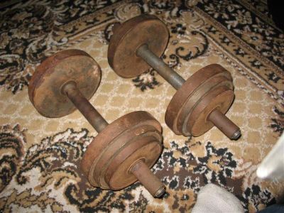 Лот: 1305703. Фото: 1. Гантели разборные+штанга. Гантели