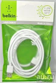 Лот: 8370742. Фото: 1. Кабель Belkin iPhone 3/4/4S/iPad... Дата-кабели, переходники