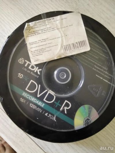 Лот: 9548492. Фото: 1. 10 DVD+R дисков в заводской упаковке. CD, DVD, BluRay