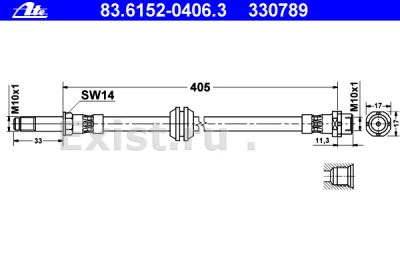 Лот: 18455899. Фото: 1. Шланги тормозные новые BMW E46... Тормозная система