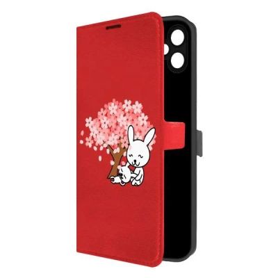Лот: 25043666. Фото: 1. Чехол Krutoff Eco Book "Кролики... Чехлы, бамперы