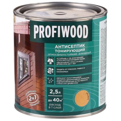Лот: 24076956. Фото: 1. Антисептик Profiwood, для дерева... Краски, лаки, растворитель