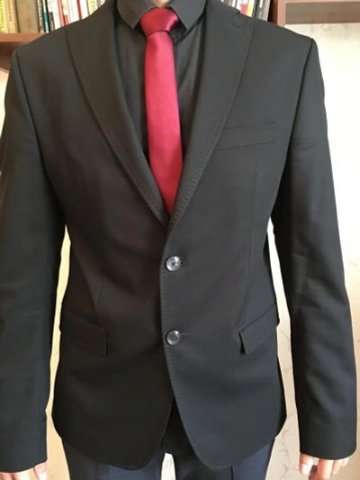 Лот: 10071483. Фото: 1. Пиджак чёрный ZARA MEN. Пиджаки
