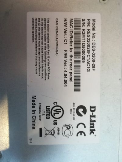 Лот: 12101849. Фото: 1. Коммутатор Dlink DES-3200-28F. Коммутаторы