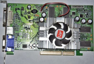 Лот: 7866033. Фото: 1. Radeon 9600XT 128Мб Видеокарта... Видеокарты