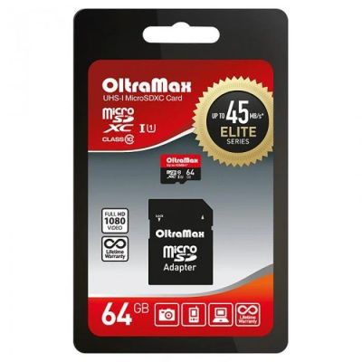 Лот: 14374357. Фото: 1. Карта памяти MicroSD 64GB OltraMax... Карты памяти