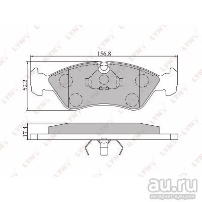 Лот: 9127678. Фото: 1. Тормозные колодки LINX BD-1402. Тормозная система