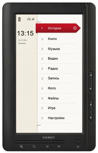 Лот: 10069066. Фото: 1. Электронная книга TEXET TB-720HD. Электронные книги