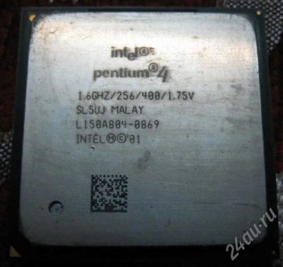Лот: 161634. Фото: 1. Intel Pentium 4 1.6Ghz/256/400... Процессоры