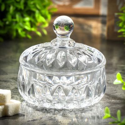 Лот: 24099411. Фото: 1. Сахарница стекло, 10.7х10.7 см... Предметы сервировки
