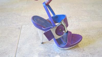 Лот: 7704914. Фото: 1. Босоножки фиолетовые. Босоножки