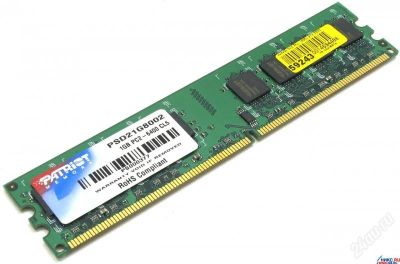 Лот: 1423222. Фото: 1. DDRII PATRIOT 512MB PC5300 - 2шт. Оперативная память