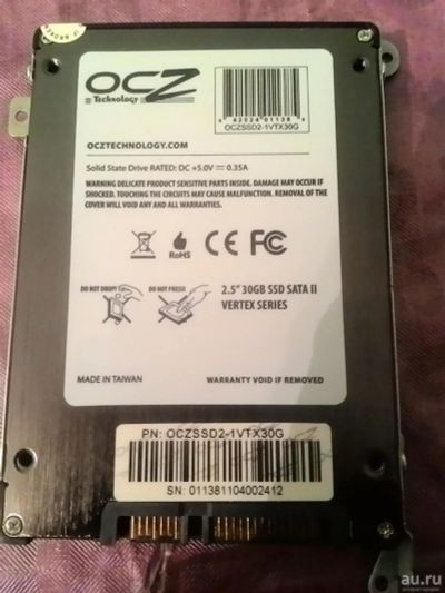 Лот: 8526425. Фото: 1. OCZ oczssd2-1vtx30g. SSD-накопители