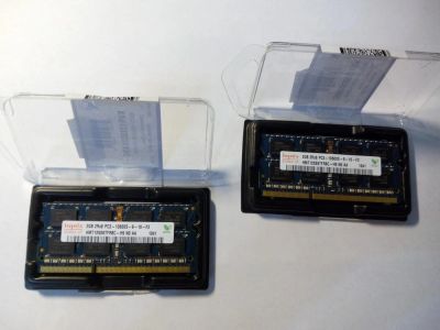 Лот: 5137037. Фото: 1. 2 планки DIMM DDR3 2Gb Hynix PC3-10600... Оперативная память