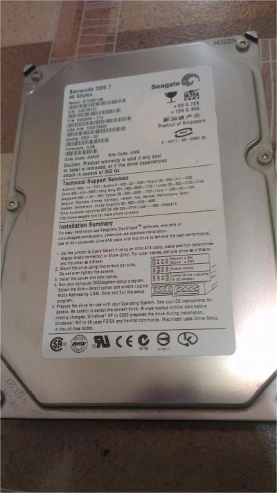Лот: 7450922. Фото: 1. Винт винчестер HDD Seagate Barracuda... Жёсткие диски (HDD)