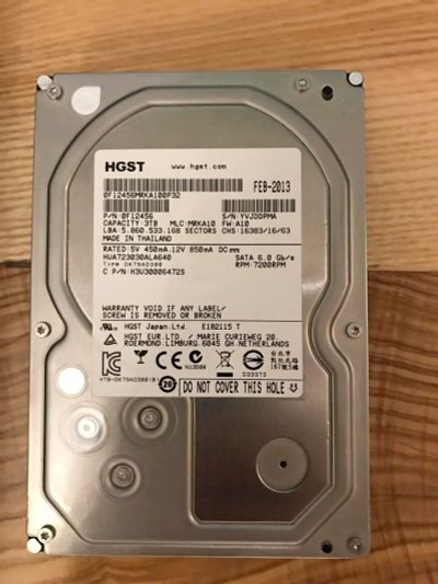 Лот: 10484577. Фото: 1. 3TB Hitachi Ultrastar 7K3000... Жёсткие диски (HDD)