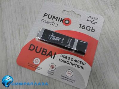Лот: 16500761. Фото: 1. 16GB накопитель FUMIKO Dubai черный. USB-флеш карты
