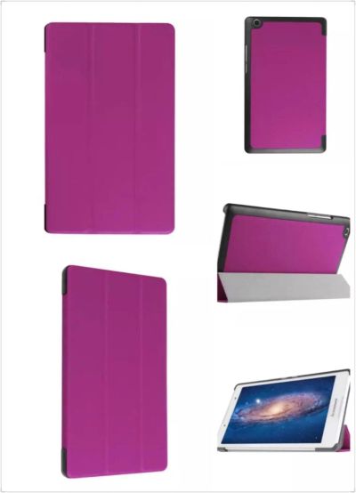 Лот: 6306462. Фото: 1. Фиолетовый чехол для Lenovo TAB... Чехлы, обложки