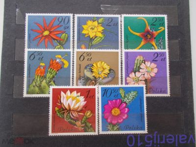 Лот: 24424772. Фото: 1. Флора - Польша - Цветы - Полная... Марки
