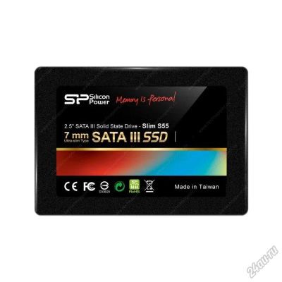 Лот: 5958852. Фото: 1. SSD накопитель SiliconPower Slim... SSD-накопители