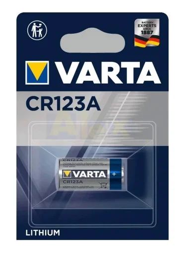 Лот: 17642683. Фото: 1. Батарейка Varta CR123A, 3V. Батарейки, аккумуляторы, элементы питания