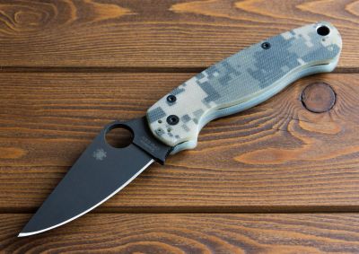 Лот: 10619454. Фото: 1. Spyderco Paramilitary2 C81GPCMObk2. Ножи, топоры
