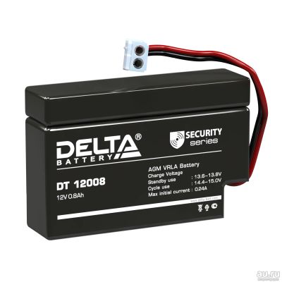 Лот: 17307843. Фото: 1. Аккумулятор Delta DT12008 12В... Батарейки, аккумуляторы, элементы питания