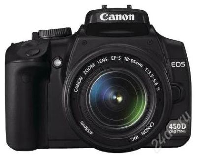 Лот: 125695. Фото: 1. Canon 450d kit 18-55 На гарантии... Цифровые зеркальные