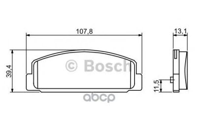 Лот: 14078492. Фото: 1. Колодки тормозные дисковые Bosch... Другое (автозапчасти)