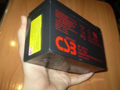 Лот: 5276441. Фото: 1. АКБ для ИБП 12В 7,2А*ч CSB GP1272... ИБП, аккумуляторы для ИБП