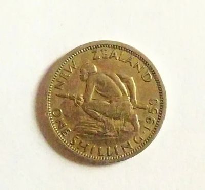 Лот: 20237163. Фото: 1. Новая Зеландия 1 шиллинг 1950. Австралия и Океания
