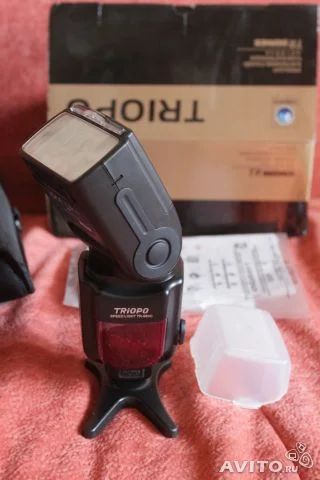 Лот: 3343595. Фото: 1. Вспышка для Canon Tripo-980C. Вспышки, осветители, рассеиватели