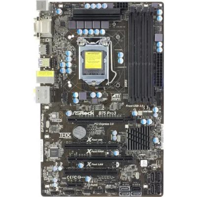 Лот: 17115042. Фото: 1. Asus B75 Pro-3. Материнские платы