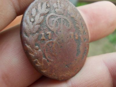 Лот: 14207890. Фото: 1. Редкие, хорошие 2 копейки 1775... Россия до 1917 года