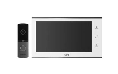 Лот: 17450632. Фото: 1. Видеодомофон CTV-DP2702MD W (белый... Домофонные системы
