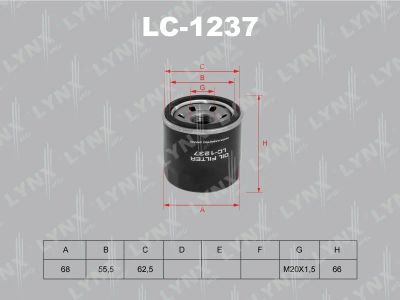 Лот: 13356986. Фото: 1. Lynx LC-1237 Масляный фильтр. Расходные материалы