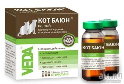 Лот: 13738399. Фото: 1. Кот Баюн капли, 10 мл № 3 успокоительный... Косметика для животных