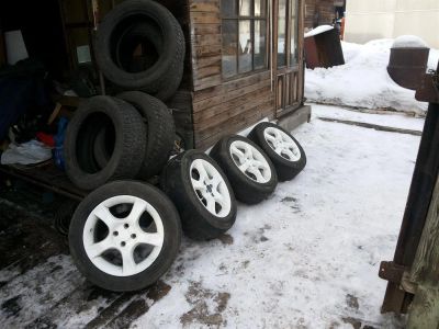 Лот: 3760437. Фото: 1. Продам литье с двумя комплектами... Шины на дисках