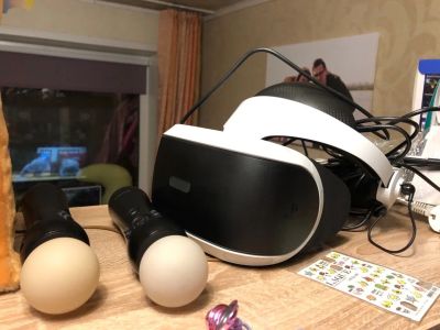Лот: 15498077. Фото: 1. Шлем виртуальной реальности PS4. Запчасти для игровых приставок, консолей