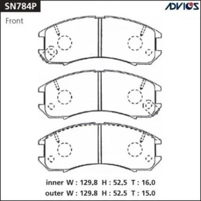 Лот: 17646547. Фото: 1. Тормозные колодки SN784 SUMITOMO... Тормозная система