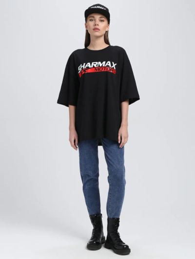 Лот: 25364773. Фото: 1. Футболка Over Size Sharmax Черный... Детали тюнинга