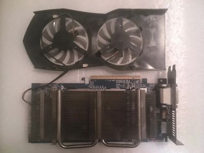 Лот: 20994229. Фото: 1. Gigabyte Radeon HD6850 1Гб. Видеокарты