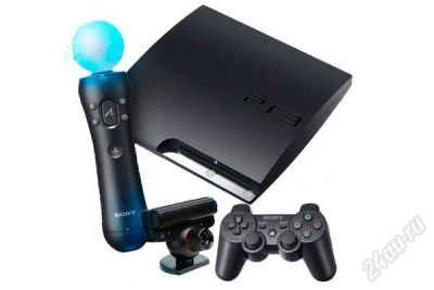 Лот: 2476355. Фото: 1. sony playstation 3 slim + move... Игровые приставки, консоли