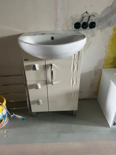Лот: 25522339. Фото: 1. Раковина с тумбой. Раковины, умывальники