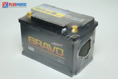 Лот: 9220280. Фото: 1. Аккумулятор Bravo 74 а\ч обратная... Аккумуляторы