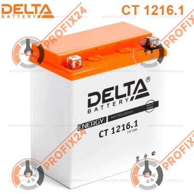 Лот: 14326650. Фото: 1. Аккумулятор DELTA CT 1216.1/YTX16-BS... Аккумуляторы